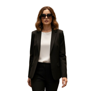 Elegant Black Label Women's Black Blazer By Evan Picone